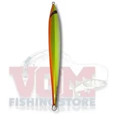 ISCA HAI VERTICAL BIG HEAD COR LARANJA LIMÃO CROMO | SLOW PITCH JIGGING | SPEED JIGGING | METAL JIG | ISCA ARTIFICIAL