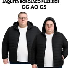 Jaqueta BOBOJACO Plus Size MASCULINA Impermeável Capuz Removível BLUSA DE FRIO GRANDE DE HOMEM G1 G2 G3 G4  G5 G6 GRANDE
