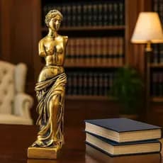 Estátua Vênus De Milo - Estatueta Imagem Cor Cor dourado Envelhecido FEITO NO BR