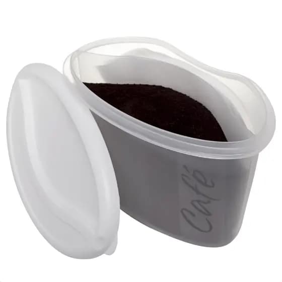 Porta Café e Filtro com Divisória e Tampa Sortida Pote de Café Coador Armazena Filtro Cozinha