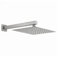 CHUVEIRO DUCHA PRATA INOX 304 QUADRADRO RETO/ARTICULADO