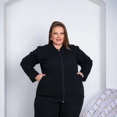 Jaqueta Bomber Plus Size Blusa Feminina Com Ziper e Bolso