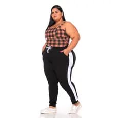 Calça Jogger Feminina Malha Fria Plus Size Malha Crepe 46 ao 54 Promoção