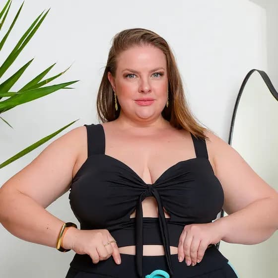 Top Cropped Feminino Plus Size Alcinha C/Bojo Malha Suplex Sustentação Reforçado Tamanho Grande