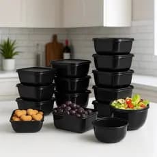 Kit com 12 Potes Herméticos para cozinha diversos tamanhos e diversas cores