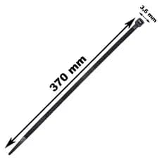 Abraçadeiras De Nylon Preto 3,6 x 370mm 100 Unidades StarTools Ref: AR0148