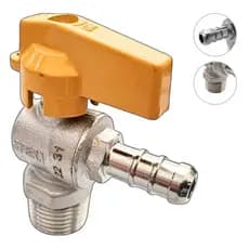 Registro De Gás Esfera Angular 90 Rosca 1/2npt MxBM