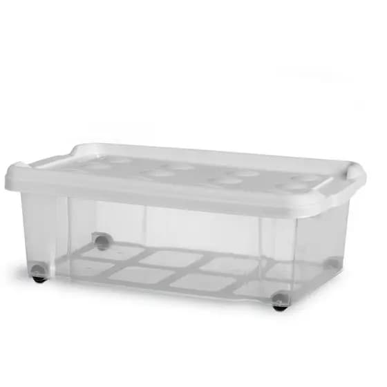 Caixa container organizadora 30 litros com rodinhas