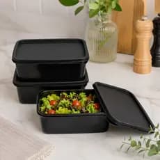 Kit 10 Potes Multiuso 500ml Com Tampa Moderna Para Organização De Cozinha Despensa Cozinha
