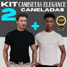 Kit 2 Camisetas Camisas Masculina Canelada Americana Blusa Americana Masculina Camisa Slim Americana Justa Ao Corpo