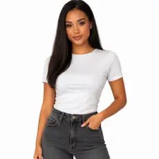 Baby Tee Feminina Blusa de Compressão Justa ao Corpo Camisa Feminina Academia Blusinha Fit Baby Look Compressão Baby Tee