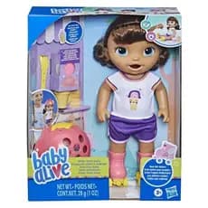 Boneca Baby Alive Com Patins Roller Morena - Hasbro