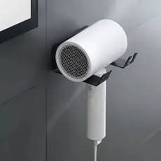 Porta Secador Cabelo E Cabo Fixa Na Parede Sem Furos 2