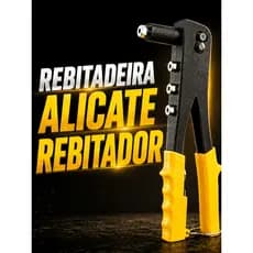 Rebitadeira Manual Alicate Rebitador 9 Pol Profissional 4 Bicos Pontas Bocal Rebites Alumínio