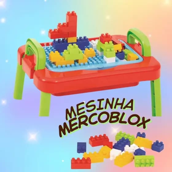 Mesinha Criativa Blocos Educativos Mercoblocks Unissex