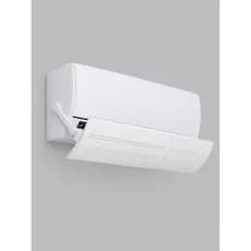Defletor Ar Condicionado Ajustável 180° Split Corta Vento Anti Frio Instalação Adesiva 50-100cm Branco