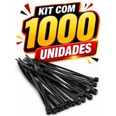 KIT 1000 Abraçadeira de Nylon Fita Hellerman Enforca Gato Cinta Plastica Presilha 3,6 X 300 MM - 10 pacotes com 100