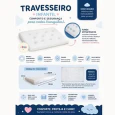 Travesseiro Anatômico Antissufocante para Bebê  Conforto e Segurança no Sono +1bb