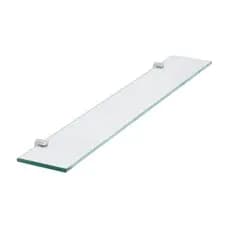Prateleira de Vidro 60x10cm 6010 com Suporte para banheiro decoração