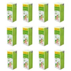 Kit 12 Pacotes Quadrado de Algodão Bebê Bellacotton 1.200 unidades