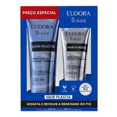 Kit Eudora Siàge Hair Plastia Shampoo + Condicionador Lançamento