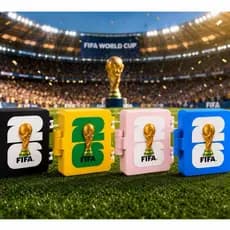 Porta Figurinhas Copa 2026 Caixa Organizadora Cards Futebol Figurinhas