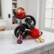 Adega Porta-Vinhos Decorativa Wave Ondulada | Suporte Modular para Garrafas de Vinho