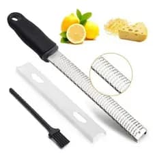 Ralador Raspas Zester Culinário Profissional Inox Cabo Reforcado Raspas Igual Microplane Limão