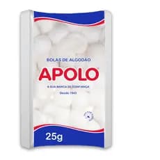 Bolas De Algodão Apolo 25g Limpeza Esmalte Maquiagem Pele