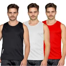 Kit 3 Camiseta Regata Dry Fit Masculina | Leve, Confortável e Ideal para Treino e Academia