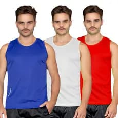 Kit 3 Camiseta Regata Dry Fit Masculina | Secagem Rápida, Respirável e Perfeita para Esporte