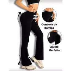 Calça Flare Legging Academia Feminina Cintura Alta Modeladora Premium