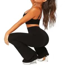 Legging Bailarina Flare Feminina Zero Transparência Modela Corpo e Bumbum
