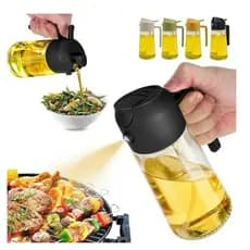 Borrifador Recipiente Galheteiro Azeite Vinagre 470Ml Vidro Dosador - Sortida