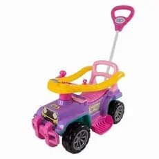 Carrinho Passeio Infantil Andador Empurrador Conforto Segurança Rosa Menina Bebê