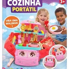 Conjunto Maleta Brinquedo Cozinha Infantil Acessorios Onibus Food Truck Criancas Criatividade Diversao