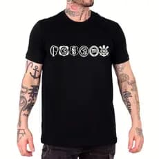 Camiseta Corinthians Estampada Unissex Preta Torcida Masculina Feminina Casual Camisa Gaviões Fiel