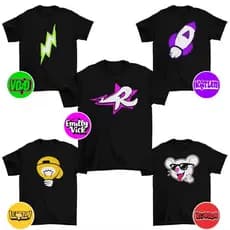 CAMISETA EMILLY VICK CAMISA TROPA EMILY PRESENTE INFANTIL E JUVENIL KIT 5 CAMISETAS