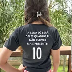Camiseta Personalizada Frase A Cena Só Será Deles Quando Eu Não Estiver Mais Aqui Camisa Unissex