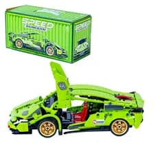Supercarro 1:18 bloco de montar com Fricção e Portas que Abrem 451 Peças