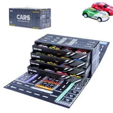 Coleção Campeã! 48 Mini Carros com Garagem Vertical 🚗