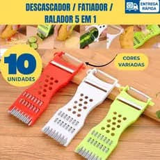 Descascador  Ralador de Frutas e Legumes 5 em 1