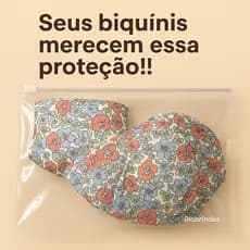 Estojo Zip Transparente para Organizador Biquínis / Gavetas 22x17cm (5, 10 ou 20 unidades)