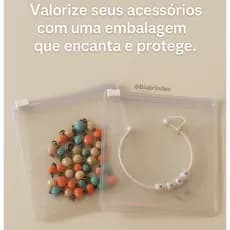 Estojo Zip Organizador Bijuterias 10x11cm (10, 20 ou 50 unidades)