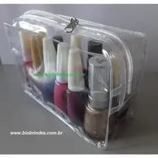 Necessaire com zíper para esmaltes