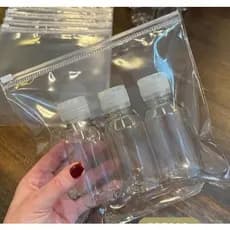 Estojo Zip Transparente para Organizador Viagem Avião