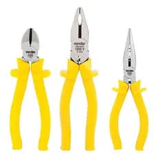 Kit 3 Alicates Corte Bico Longo Universal Isolado Vonder