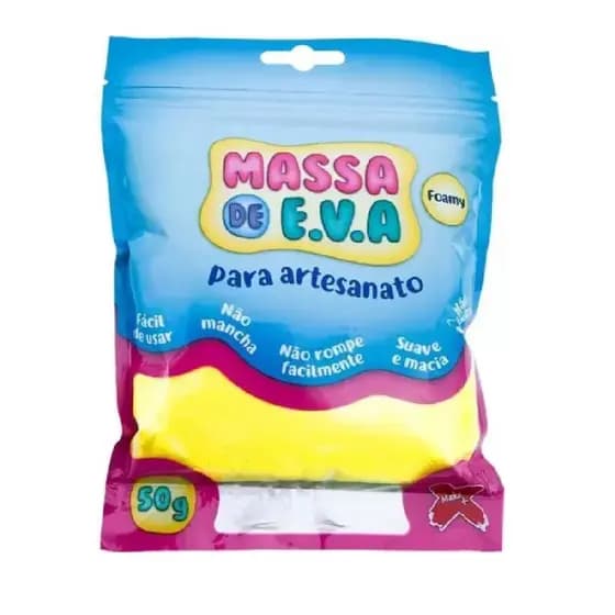 Massa De Eva 50g Massinha Modelar Slime Artesanato Brincar