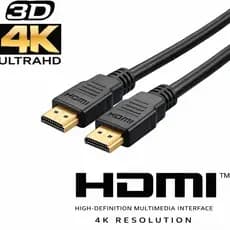 Cabo HDMI 5 Metros 4k Full HD Versão 2.0 Ultra Full HD Reforçado Blindado Jogos Video Game PC