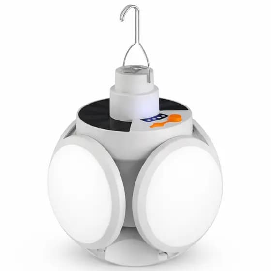 Luminaria Lâmpada de LED Portátil de Emergência Recarregável Solar Pesca Acampamento Super Potente
